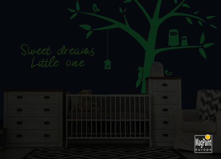 Peinture murale / matière Glow in the Dark