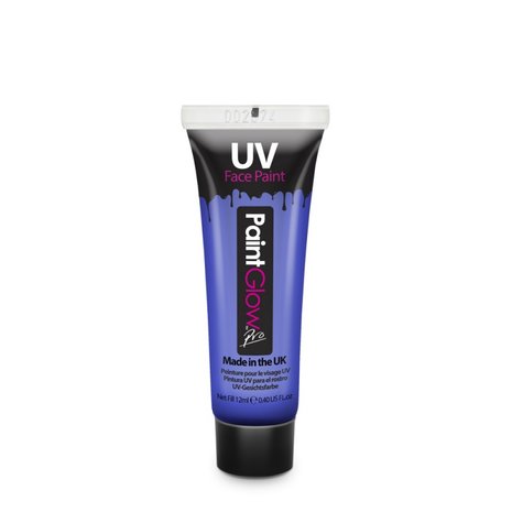 Peinture corps et visage UV Paintglow en tubes 10 x 13 ml