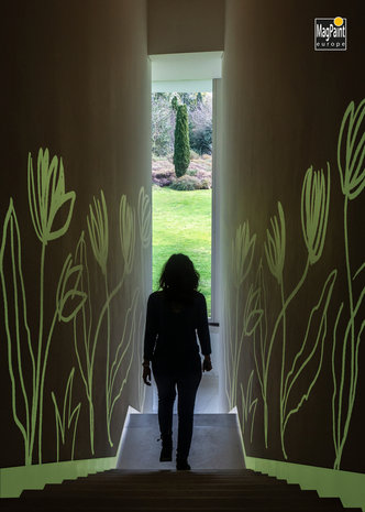 Peinture murale / matière Glow in the Dark